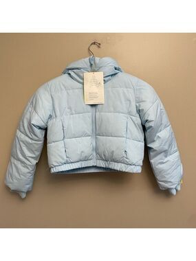Old Navy Short Puffer Jacket Cropped Blue XS Size 4/5